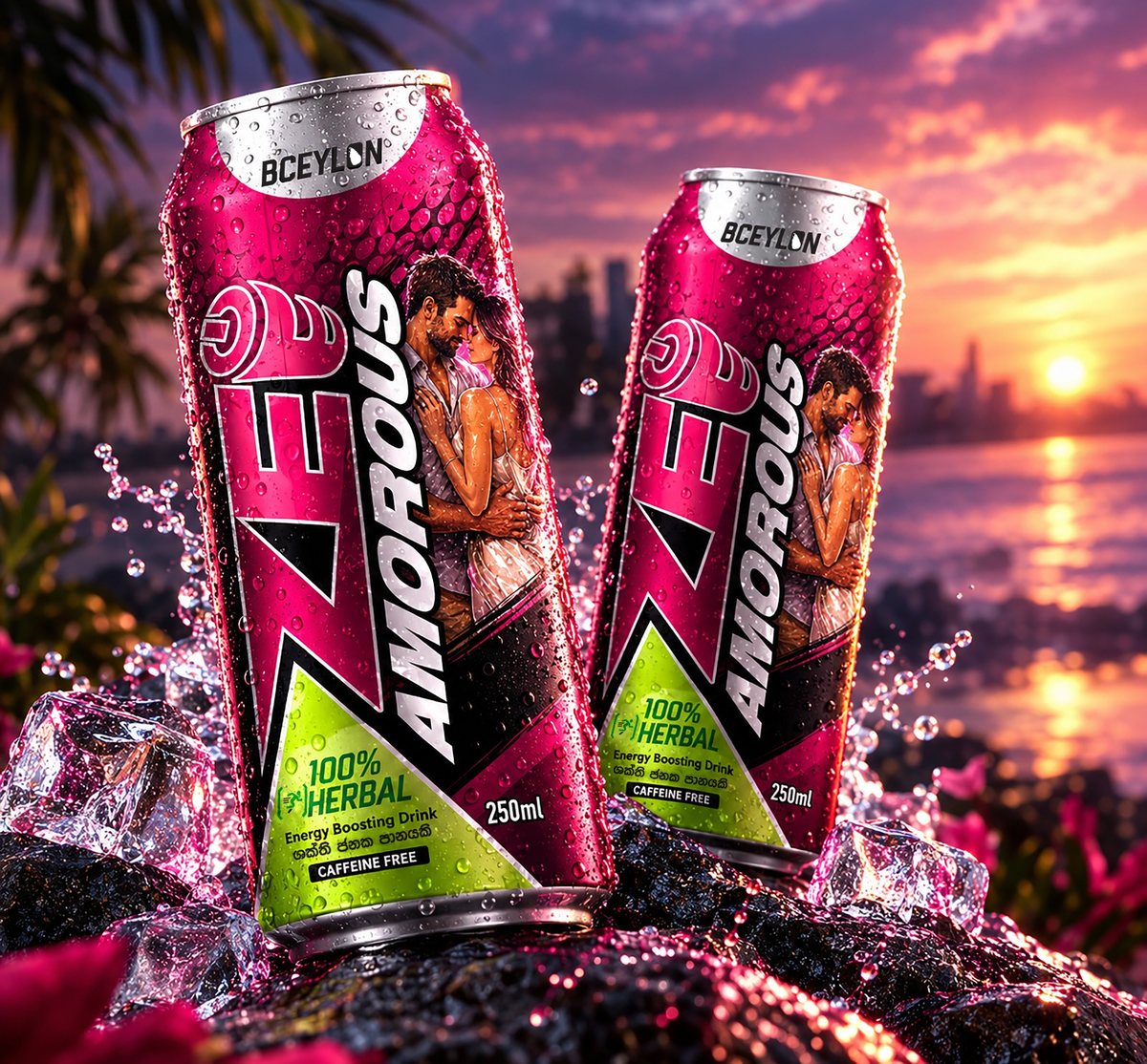 ZEE Amorous cans at sunset